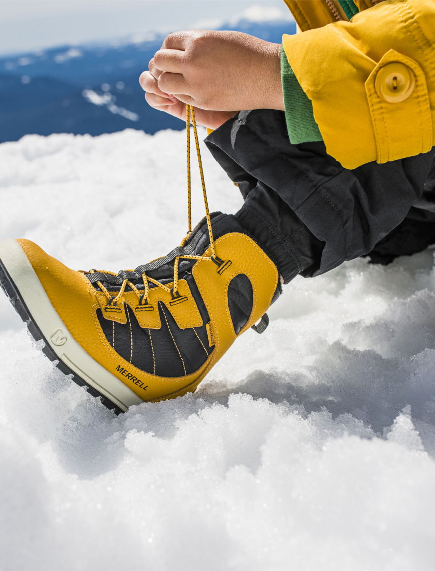 Merrell Snow Bank 4.0 Waterproof Unisex Çocuk Sarı Bot Merrell Snow Bank 4.0 Waterproof Unisex Çocuk Sarı Bot