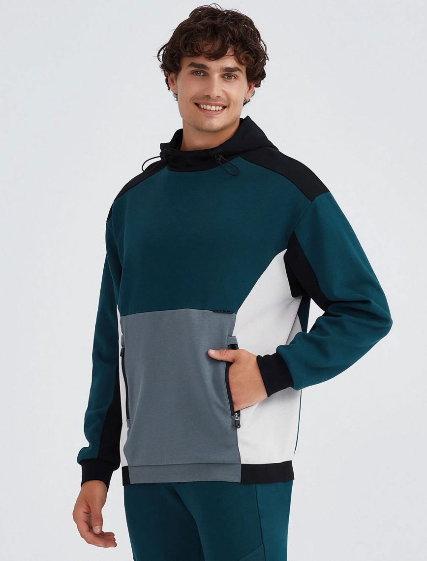 Skechers 2Xi-Lock Crew Neck Erkek Mavi Günlük Sweatshirt Skechers 2Xi-Lock Crew Neck Erkek Mavi Günlük Sweatshirt