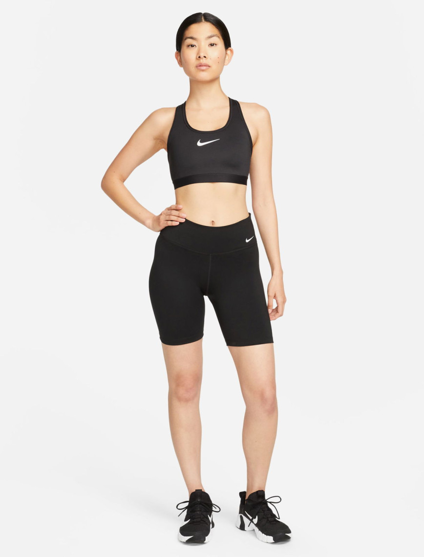 Nike Dri-FIT Swoosh High Support Kadın Siyah Bra