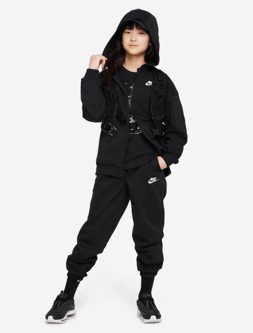 Nike Sportswear Club Fleece Oversized Çocuk Bordo Kapüşonlu Eşofman Üstü Nike Sportswear Club Fleece Oversized Çocuk Bordo Kapüşonlu Eşofman Üstü