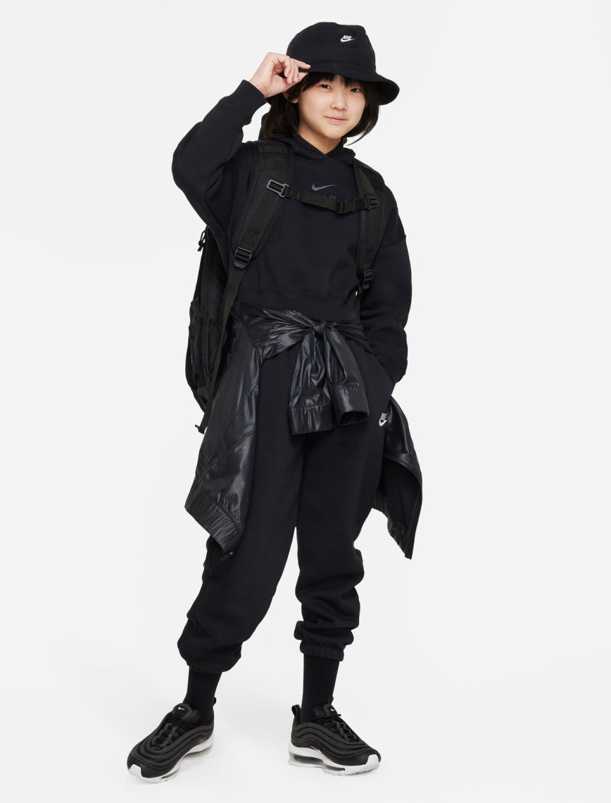 Nike Sportswear Club Fleece Loose Çocuk Siyah Eşofman Altı Nike Sportswear Club Fleece Loose Çocuk Siyah Eşofman Altı