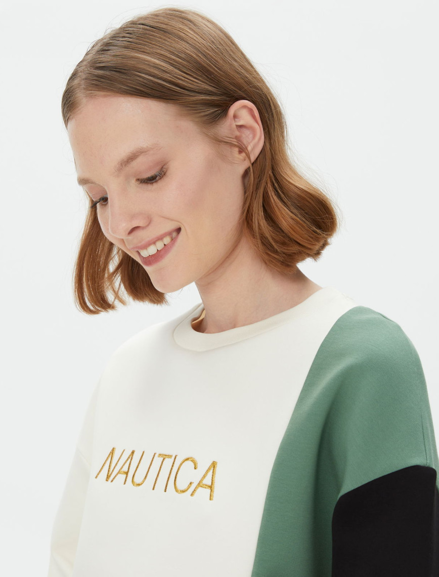 Nautica Kadın Yeşil Relaxed Fit Sweatshirt Nautica Kadın Yeşil Relaxed Fit Sweatshirt