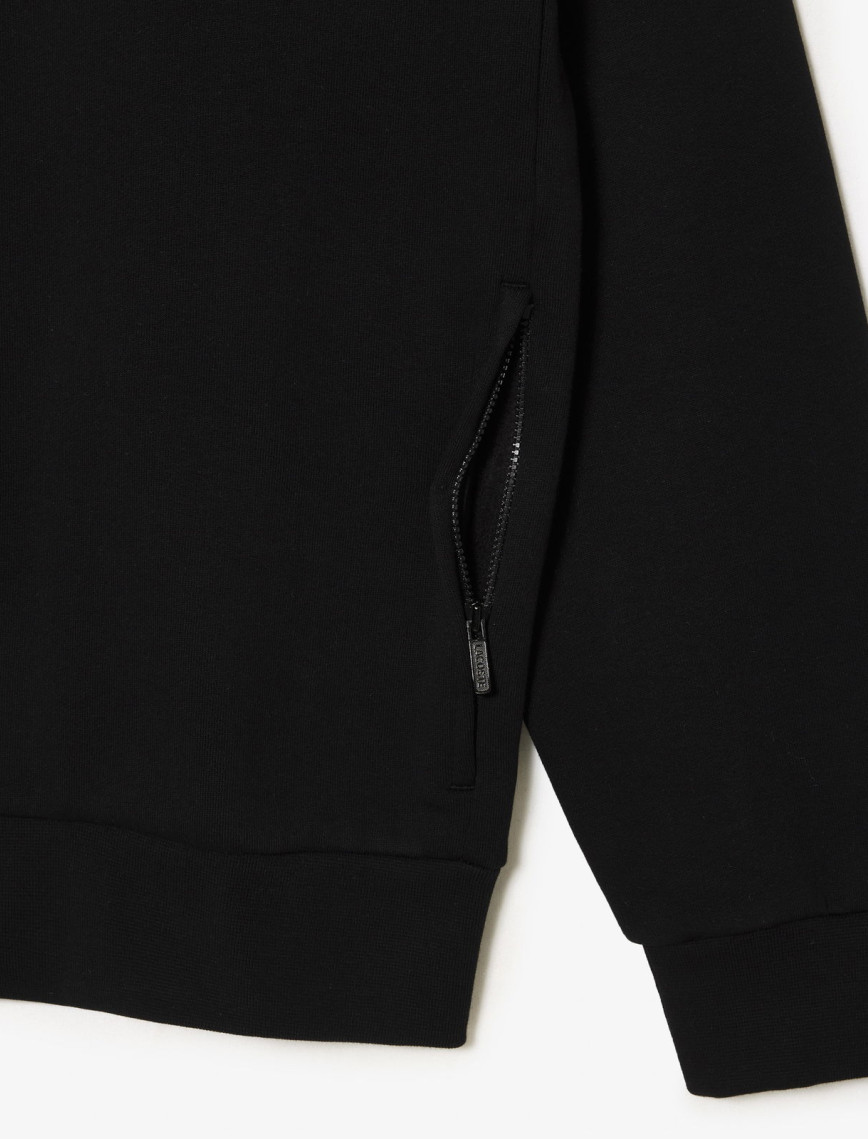Lacoste Erkek Regular Fit Fermuarlı Siyah Sweatshirt Lacoste Erkek Regular Fit Fermuarlı Siyah Sweatshirt