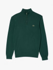 Lacoste Erkek Regular Fit Yarım Fermuarlı Koyu Yeşil Kazak Lacoste Erkek Regular Fit Yarım Fermuarlı Koyu Yeşil Kazak