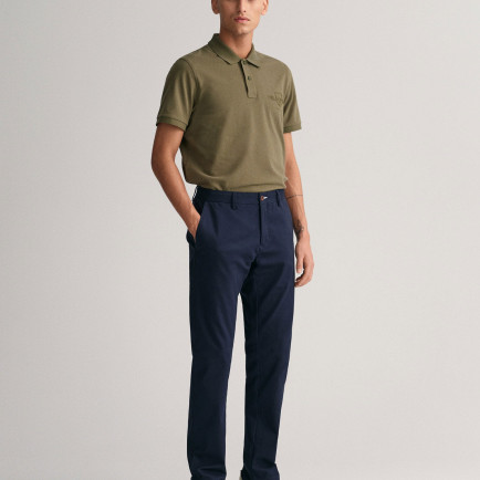 GANT Erkek Lacivert Slim Fit Chino Pantolon GANT Erkek Lacivert Slim Fit Chino Pantolon
