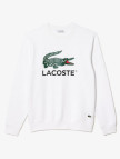 Lacoste Erkek Classic Fit Bisiklet Yaka Baskılı Beyaz Sweatshirt Lacoste Erkek Classic Fit Bisiklet Yaka Baskılı Beyaz Sweatshirt