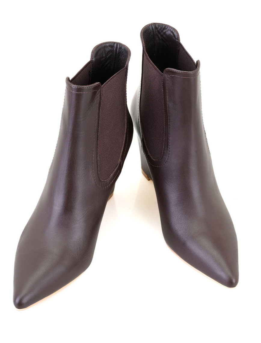 Azalea Kahve Kadın Lastikli Topuklu Deri Bot Azalea Kahve Kadın Lastikli Topuklu Deri Bot