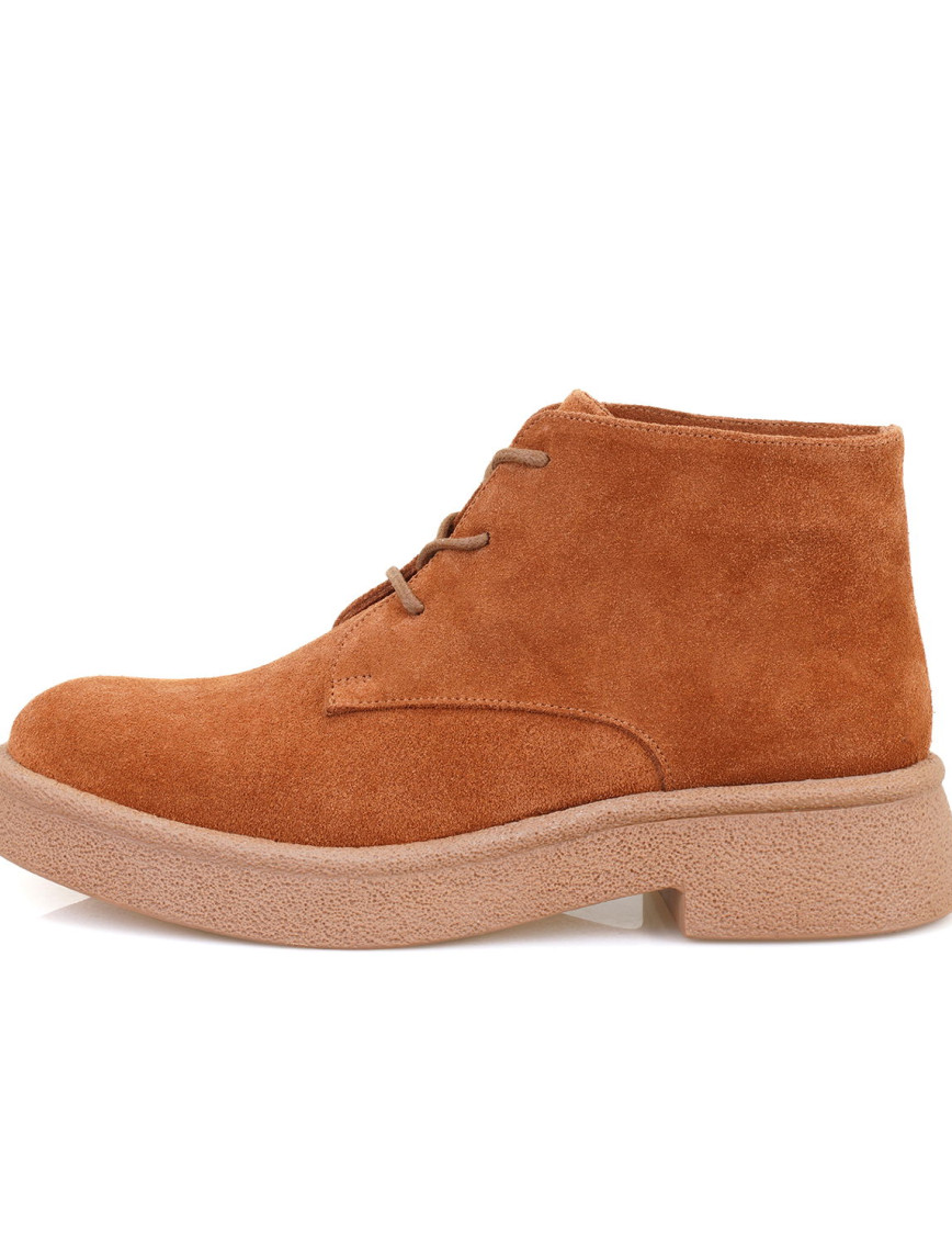 Roos Taba Kadın Bağcıklı Süet Deri Bot Roos Taba Kadın Bağcıklı Süet Deri Bot