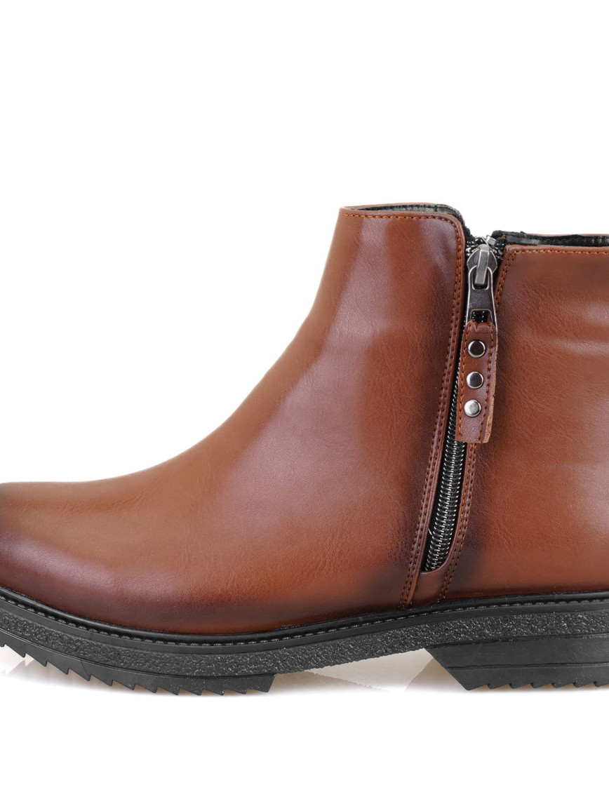 Darrly Taba Kadın Fermuarlı Bot Darrly Taba Kadın Fermuarlı Bot