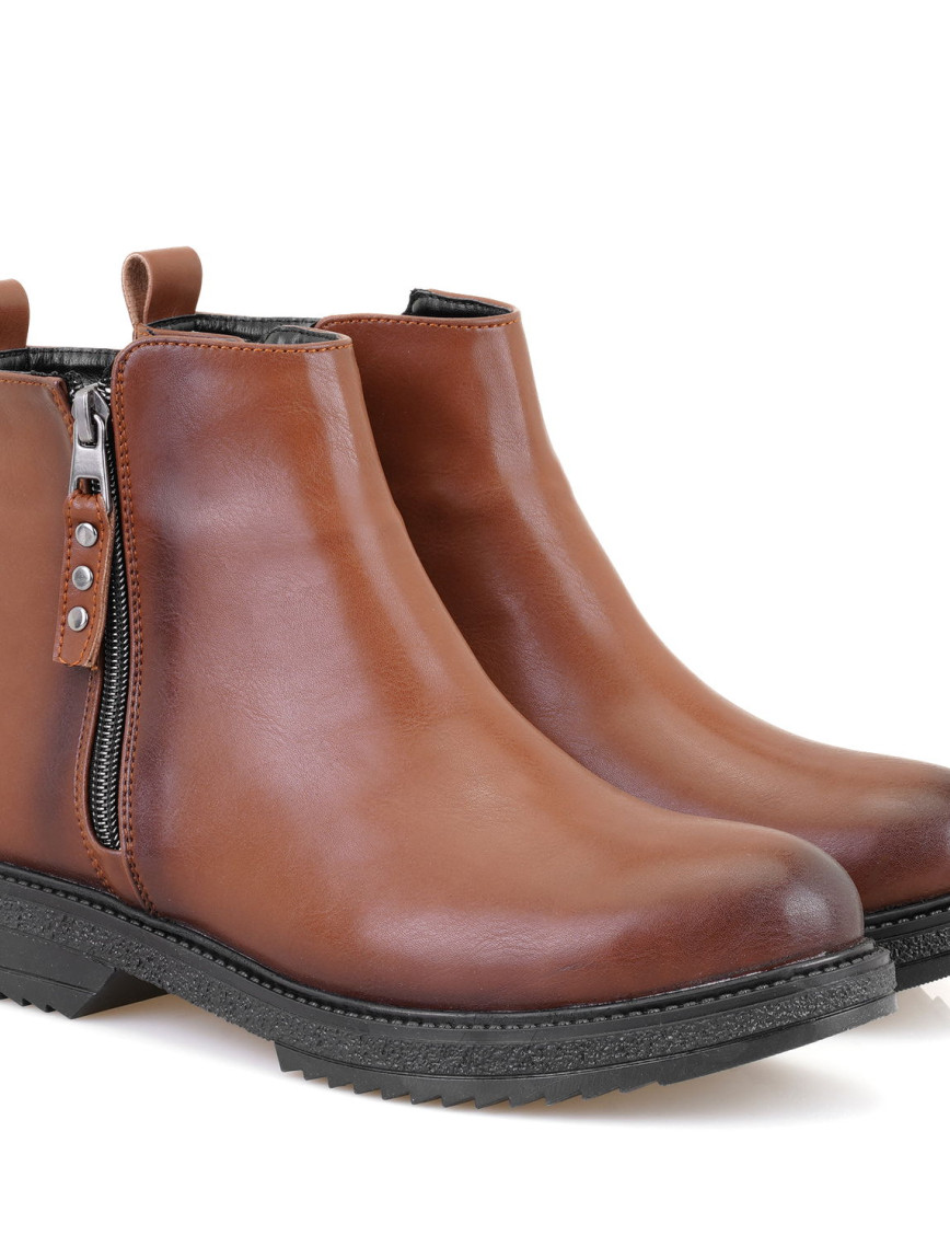 Darrly Siyah Kadın Fermuarlı Bot Darrly Siyah Kadın Fermuarlı Bot