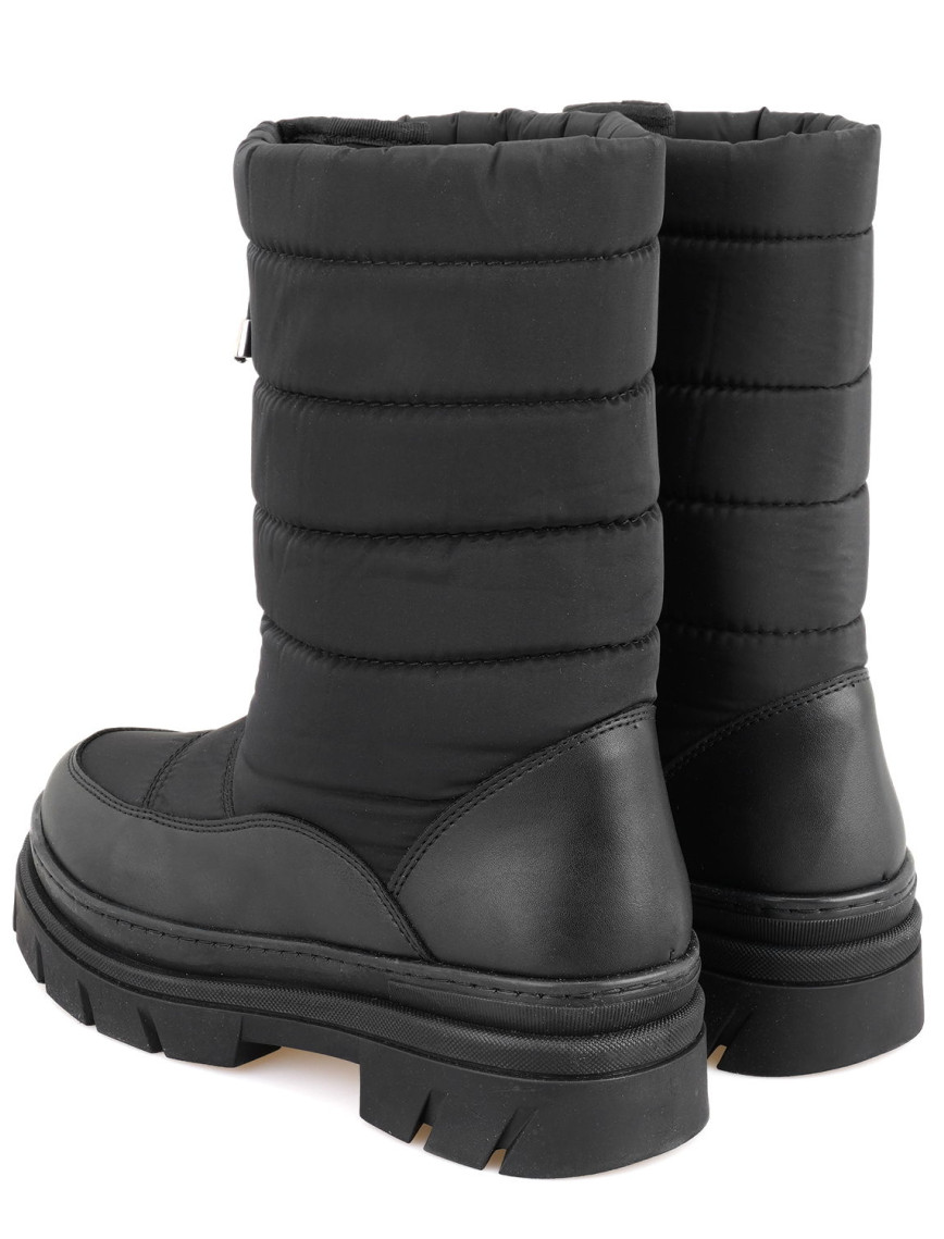 Dolf Siyah Kadın Fermuarlı Puffer Çizme Dolf Siyah Kadın Fermuarlı Puffer Çizme