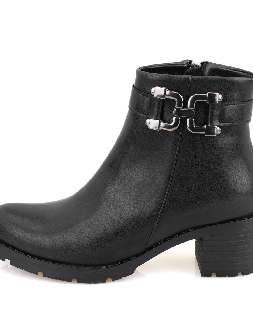 Kadın Siyah Fermuarlı Topuklu Bot Kadın Siyah Fermuarlı Topuklu Bot