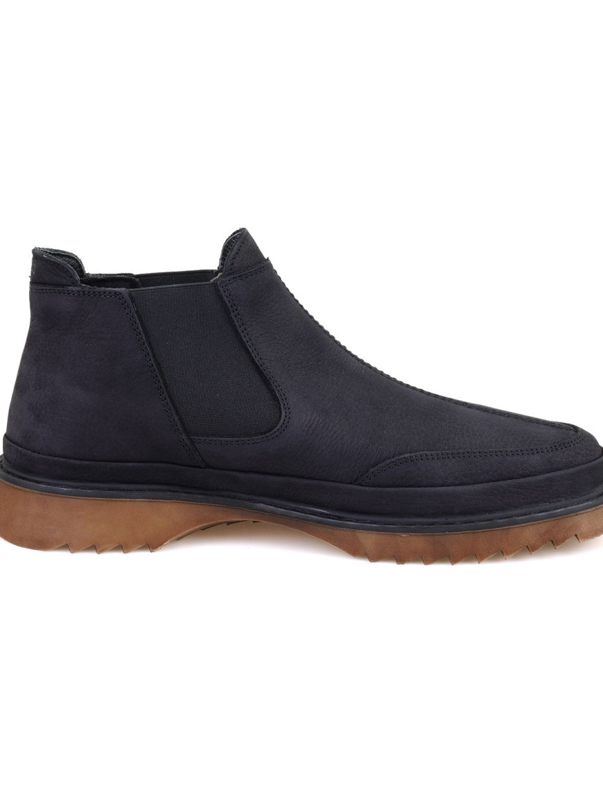 Hope Siyah Erkek Lastikli Nubuk Deri Bot Hope Siyah Erkek Lastikli Nubuk Deri Bot