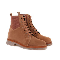 Kadın Taba Bağcıklı Süet Deri Postal Bot Kadın Taba Bağcıklı Süet Deri Postal Bot