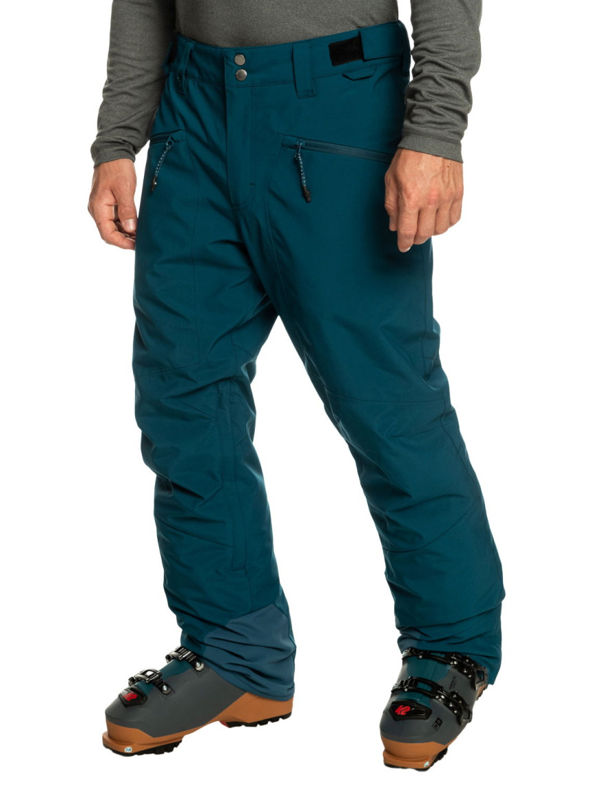 Quiksilver Erkek Snowboard Pantolonu Boundry Mavi Kayak/Snowboard Giyim