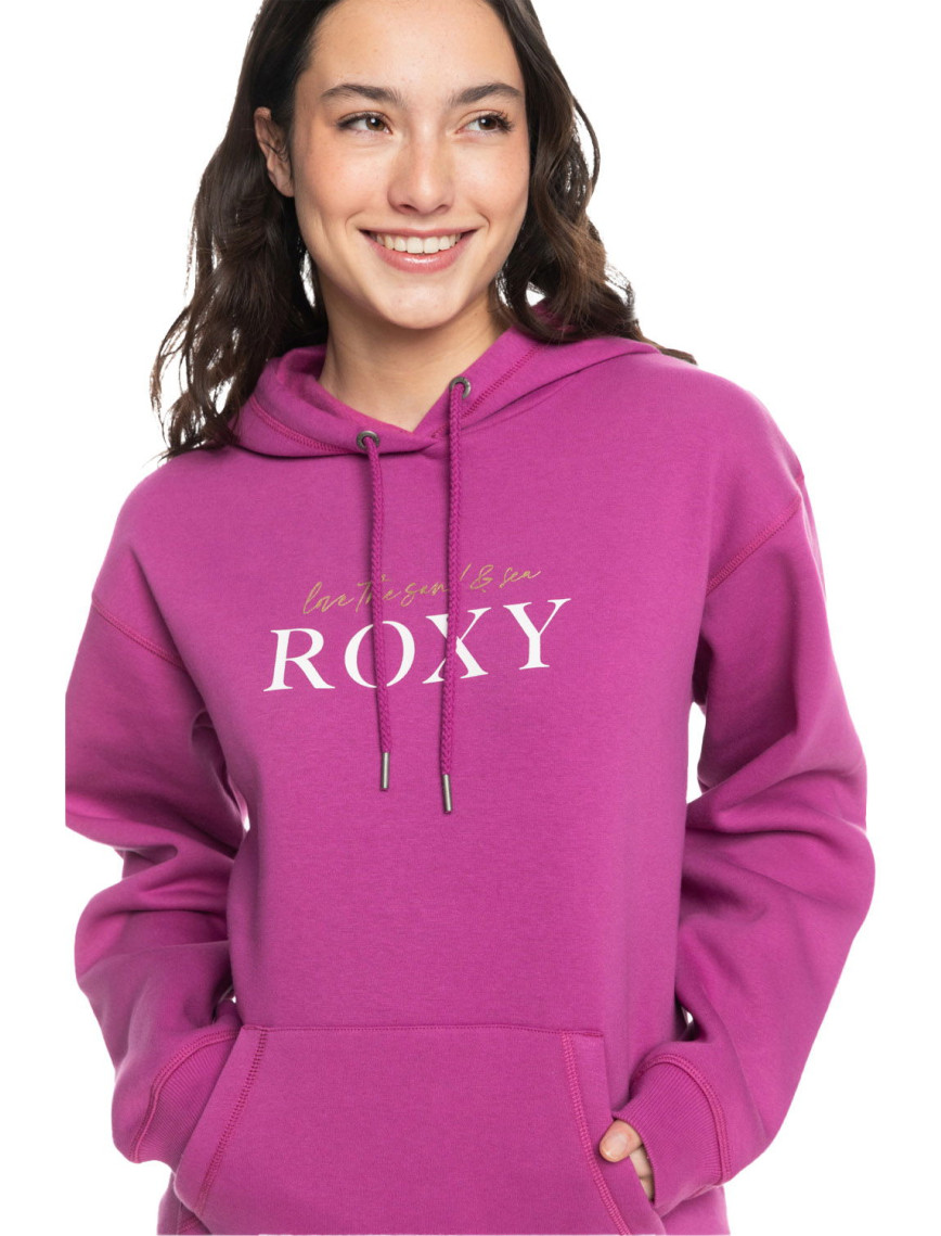 Roxy Surf Stoked Hoodie Brushed Kadın Mor Sweatshirt Roxy Surf Stoked Hoodie Brushed Kadın Mor Sweatshirt
