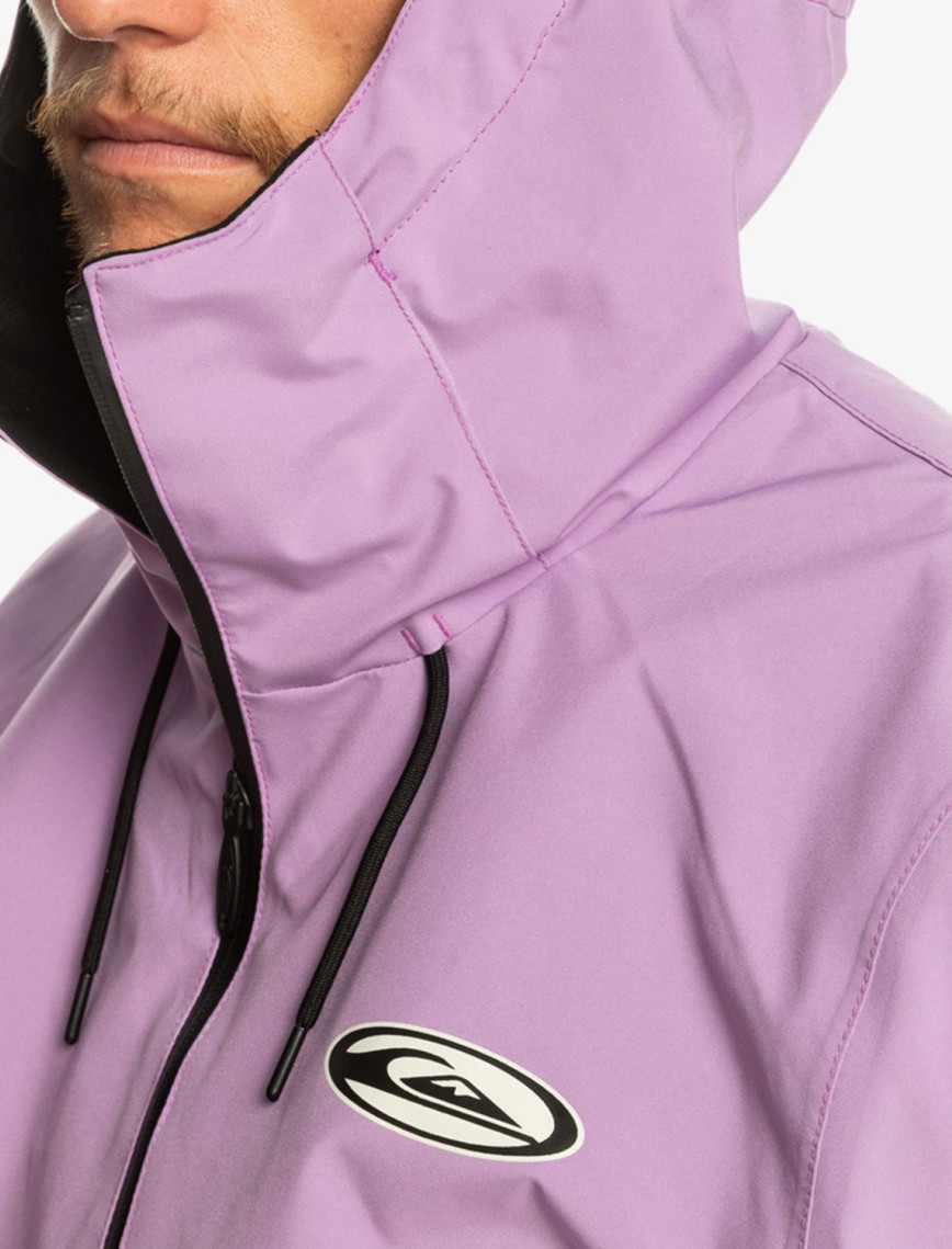 Quiksilver High In The Hood Unisex Mor Snowboard Ceketi Quiksilver High In The Hood Unisex Mor Snowboard Ceketi