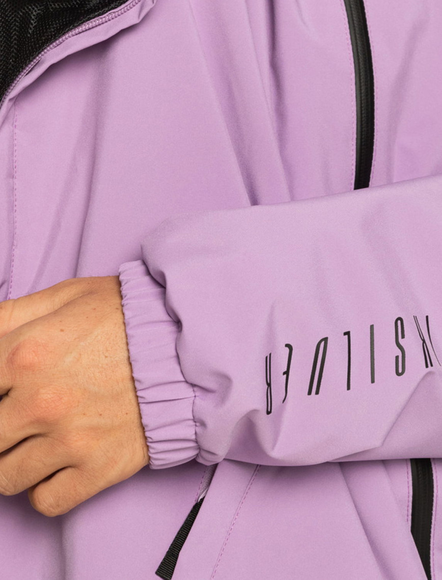 Quiksilver High In The Hood Unisex Mor Snowboard Ceketi Quiksilver High In The Hood Unisex Mor Snowboard Ceketi