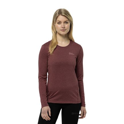 Jack Wolfskin Sky Thermal L/s Kadın Kırmızı İçlik Üst Jack Wolfskin Sky Thermal L/s Kadın Kırmızı İçlik Üst