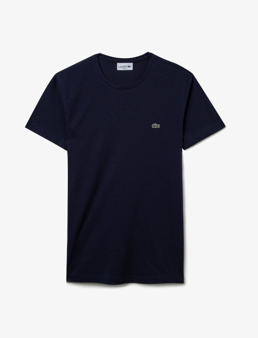 Lacoste Erkek Slim Fit Bisiklet Yaka Lacivert T-Shirt Lacoste Erkek Slim Fit Bisiklet Yaka Lacivert T-Shirt