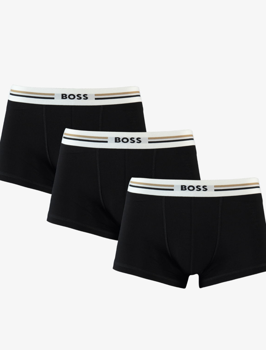 Boss Trunk 3P Revive Erkek Siyah Boxer Boss Trunk 3P Revive Erkek Siyah Boxer