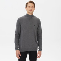 Nautica Erkek Gri Standart Fit Dik Yakalı Triko Nautica Erkek Gri Standart Fit Dik Yakalı Triko