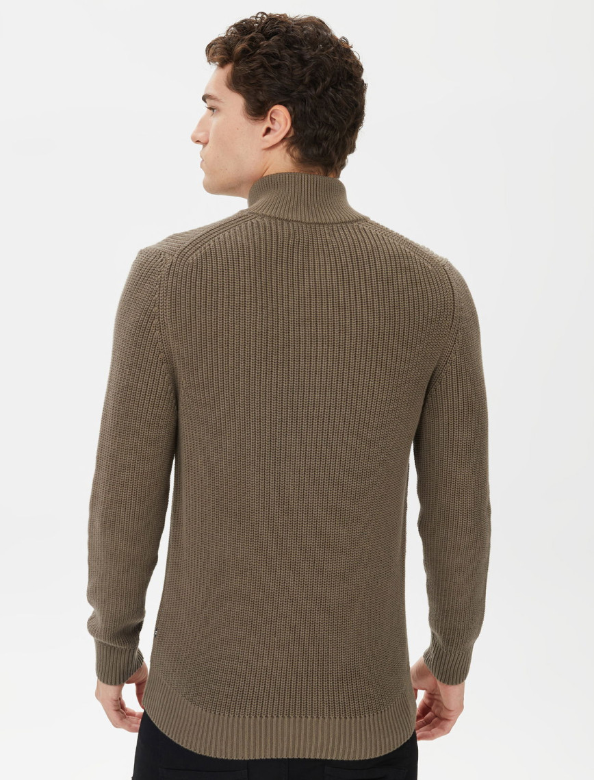 Nautica Erkek Yeşil Standart Fit Dik Yakalı Triko Nautica Erkek Yeşil Standart Fit Dik Yakalı Triko