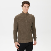 Nautica Erkek Yeşil Standart Fit Dik Yakalı Triko Nautica Erkek Yeşil Standart Fit Dik Yakalı Triko