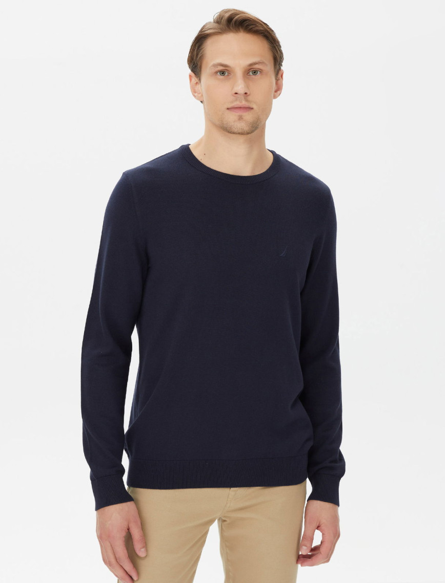 Nautica Erkek Lacivert Standart Fit Triko Nautica Erkek Lacivert Standart Fit Triko