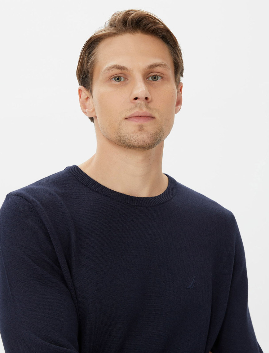 Nautica Erkek Lacivert Standart Fit Triko Nautica Erkek Lacivert Standart Fit Triko