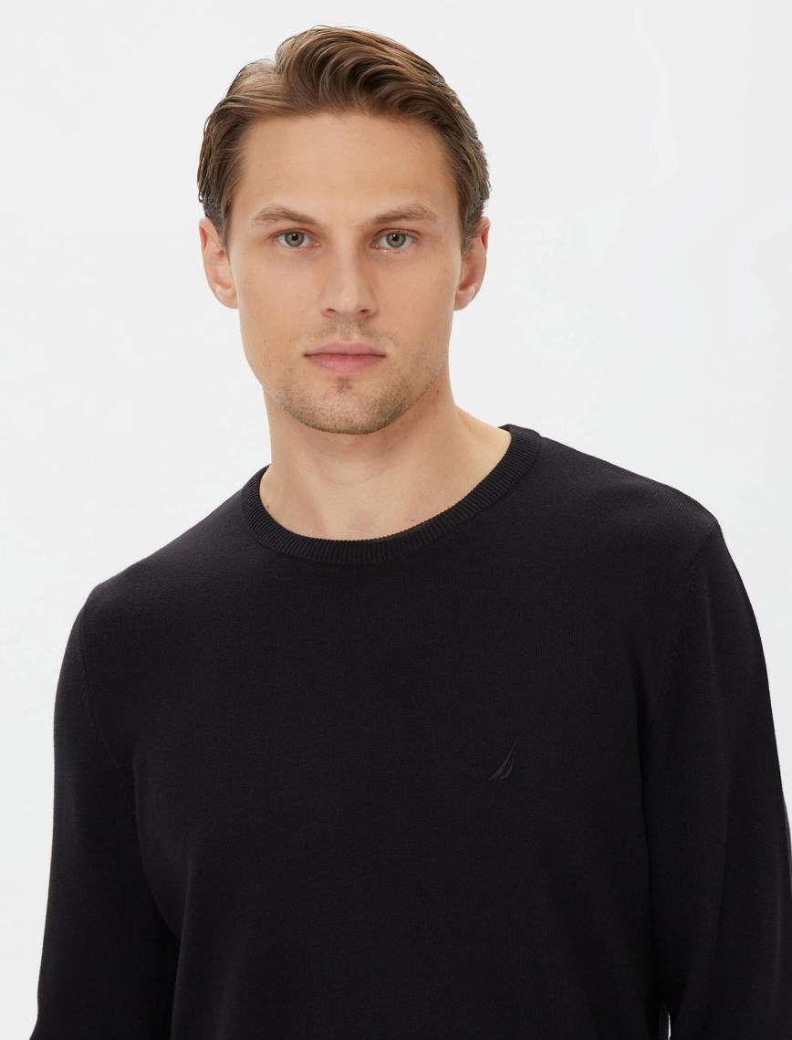 Nautica Erkek Siyah Standart Fit Triko Nautica Erkek Siyah Standart Fit Triko