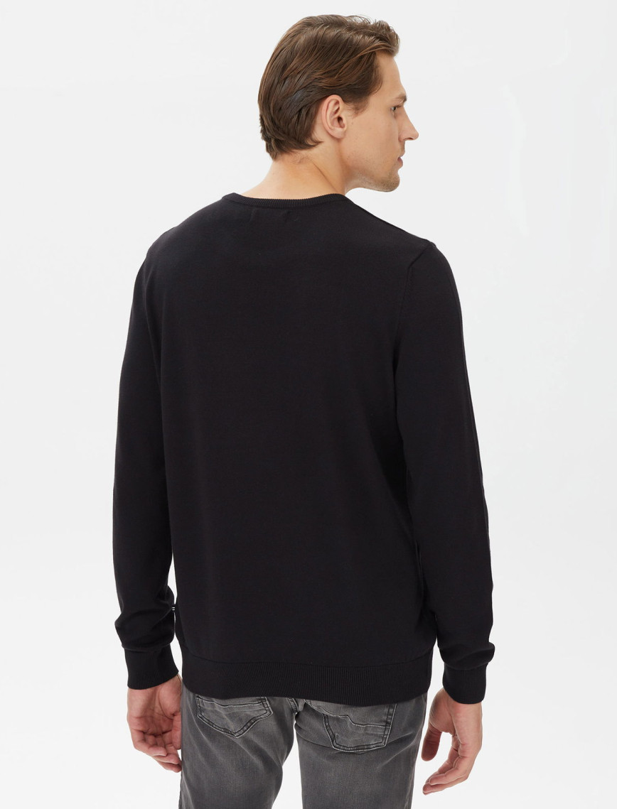 Nautica Erkek Siyah Standart Fit Triko Nautica Erkek Siyah Standart Fit Triko