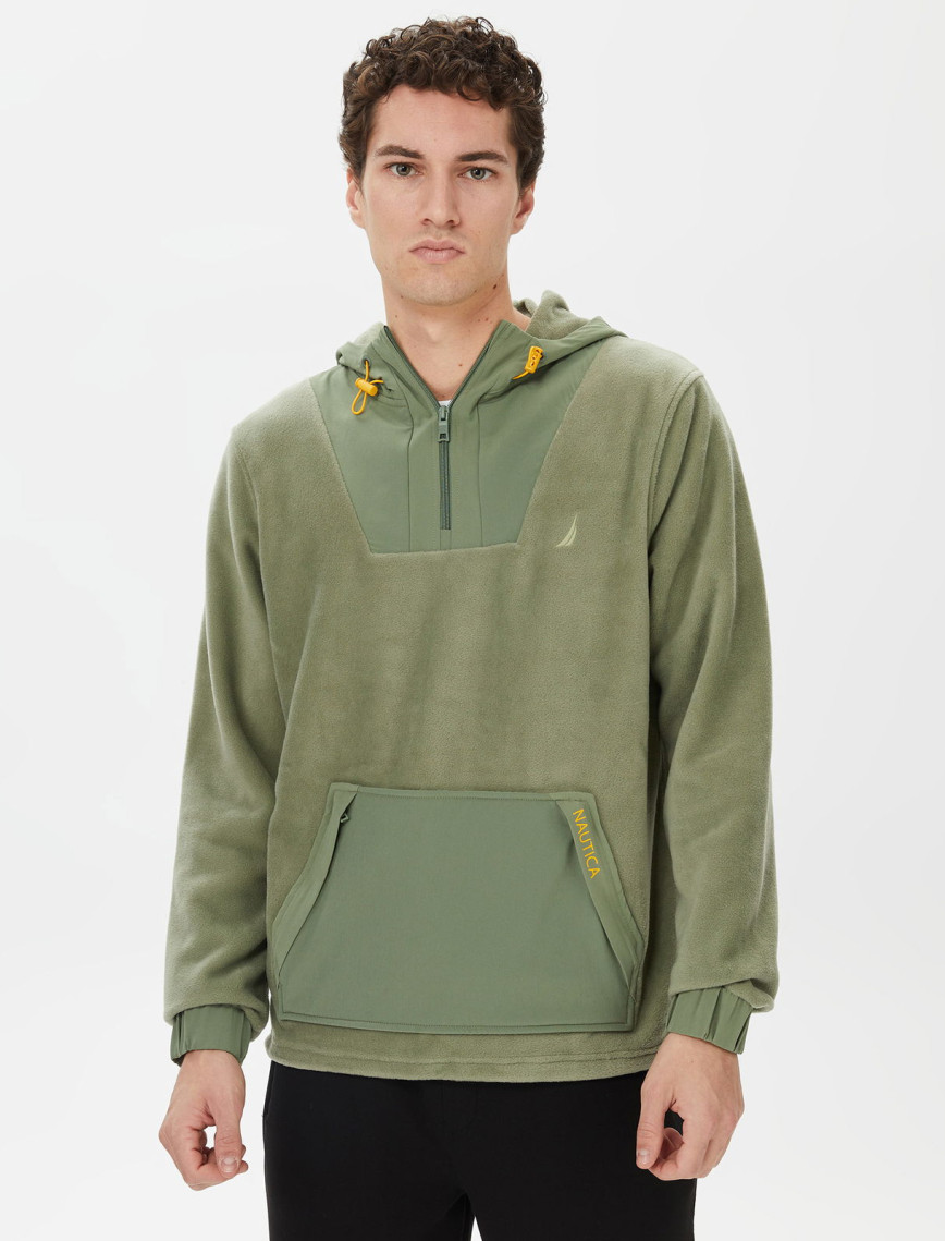Nautica Erkek Yeşil Standart Fit Kapüşonlu Sweatshirt Nautica Erkek Yeşil Standart Fit Kapüşonlu Sweatshirt