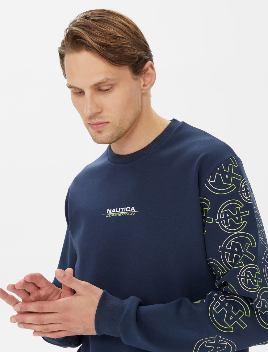 Nautica Erkek Lacivert Standart Fit Sweatshirt Nautica Erkek Lacivert Standart Fit Sweatshirt