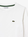 Lacoste Çocuk Uzun Kollu Bisiklet Yaka Beyaz T-Shirt