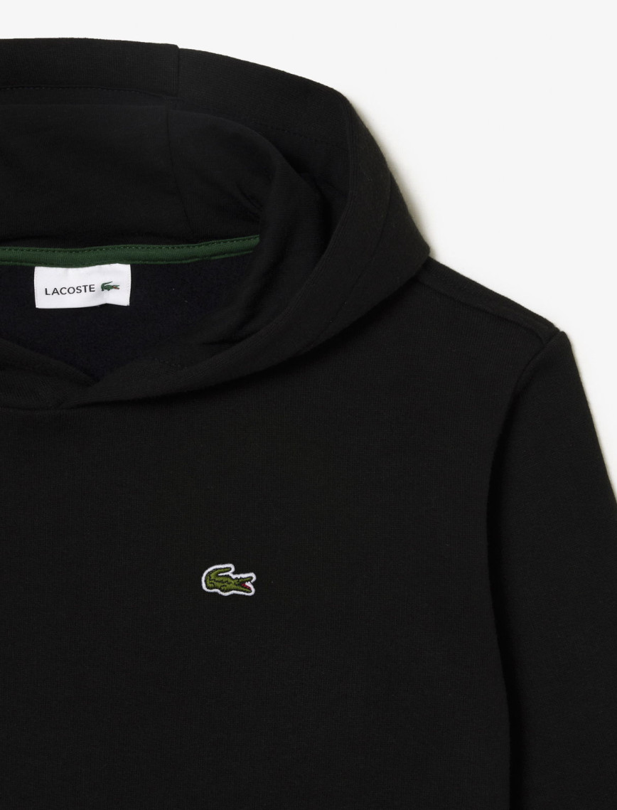 Lacoste Classic Çocuk Siyah Hoodie Lacoste Classic Çocuk Siyah Hoodie