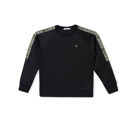 Calvin Klein Jeans Tape Crewneck Set Çocuk Siyah Sweatshirt Calvin Klein Jeans Tape Crewneck Set Çocuk Siyah Sweatshirt