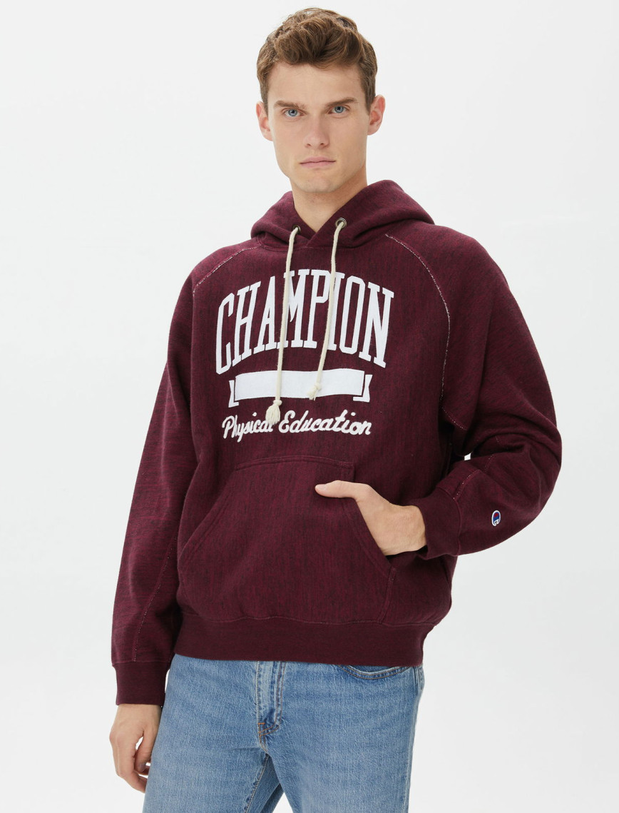 Champion Hooded Erkek Kırmızı Sweatshirt Champion Hooded Erkek Kırmızı Sweatshirt
