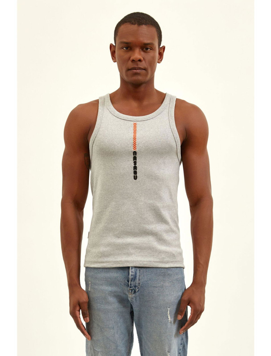 Nasaqu Erkek Aktif Esnek Gri Krom Atlet Nasaqu Erkek Aktif Esnek Gri Krom Atlet