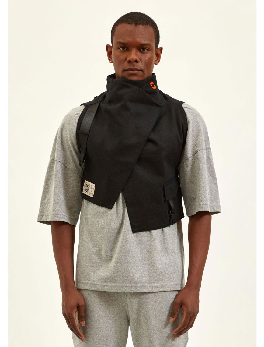 Nasaqu Unisex Ush Yüksek Yaka Oranj Yelek