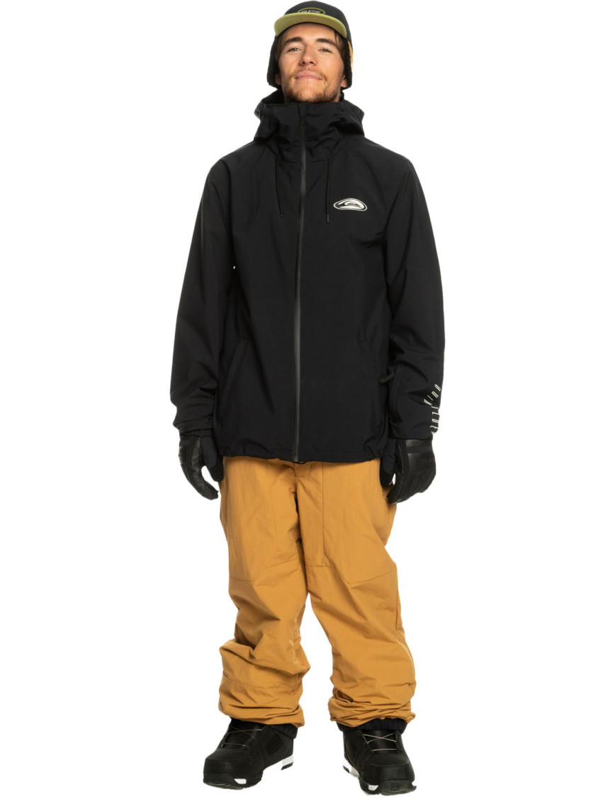 Quiksilver High In The Hood Unisex Siyah Snowboard Ceketi Quiksilver High In The Hood Unisex Siyah Snowboard Ceketi