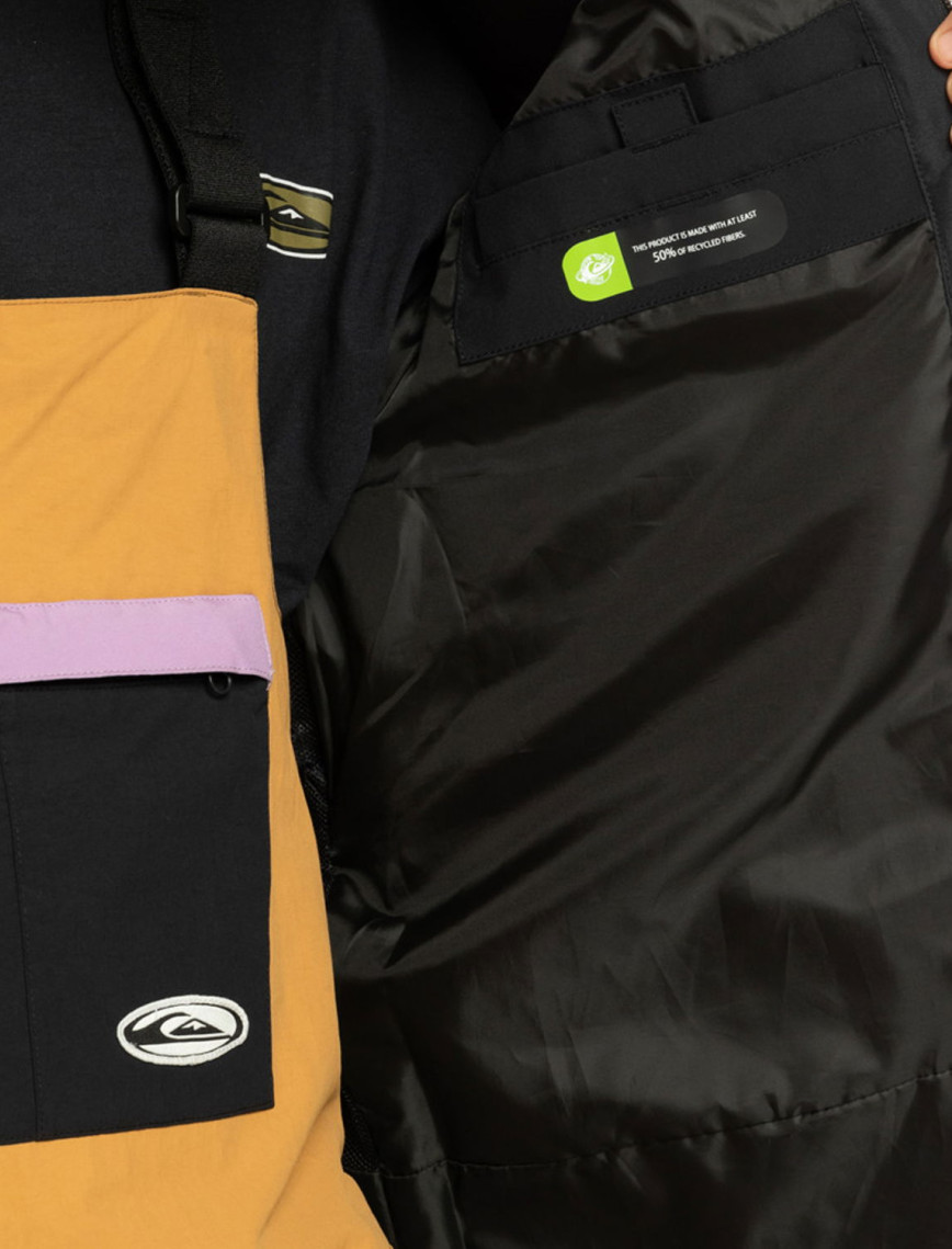 Quiksilver High In The Hood Unisex Siyah Snowboard Ceketi Quiksilver High In The Hood Unisex Siyah Snowboard Ceketi