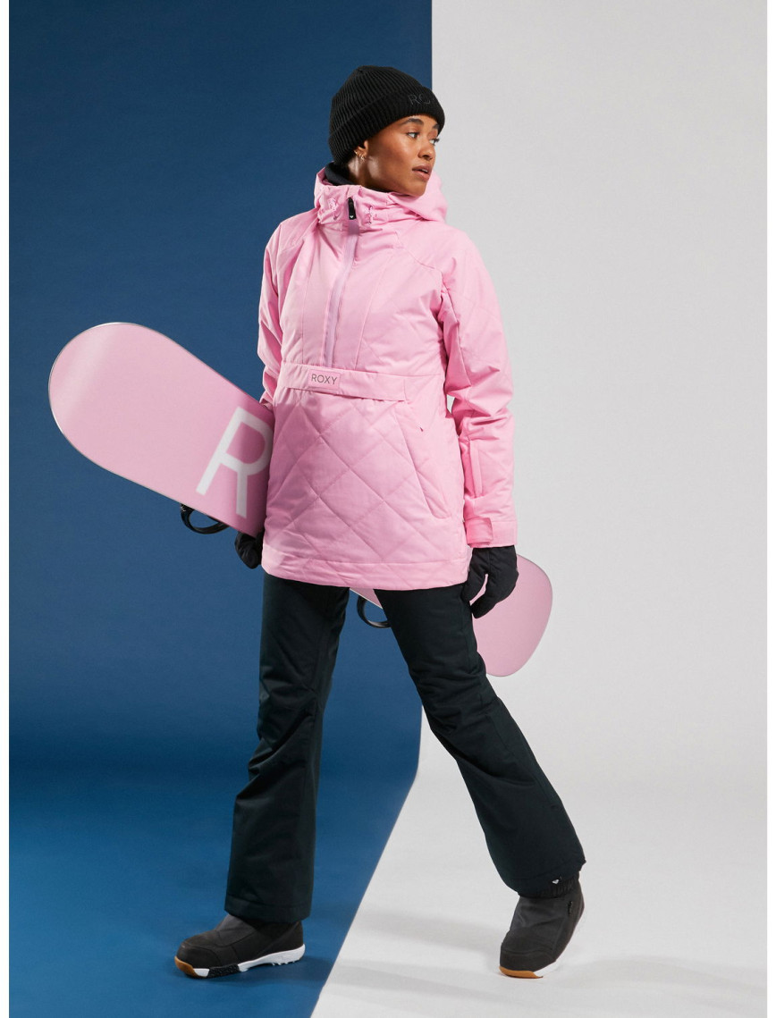 Roxy Radiant Lines Overhead Kadın Pembe Snowboard Ceketi Roxy Radiant Lines Overhead Kadın Pembe Snowboard Ceketi