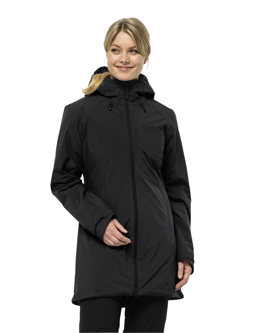 Jack Wolfskin Heidelstein Ins Kadın Siyah Outdoor Ceketi