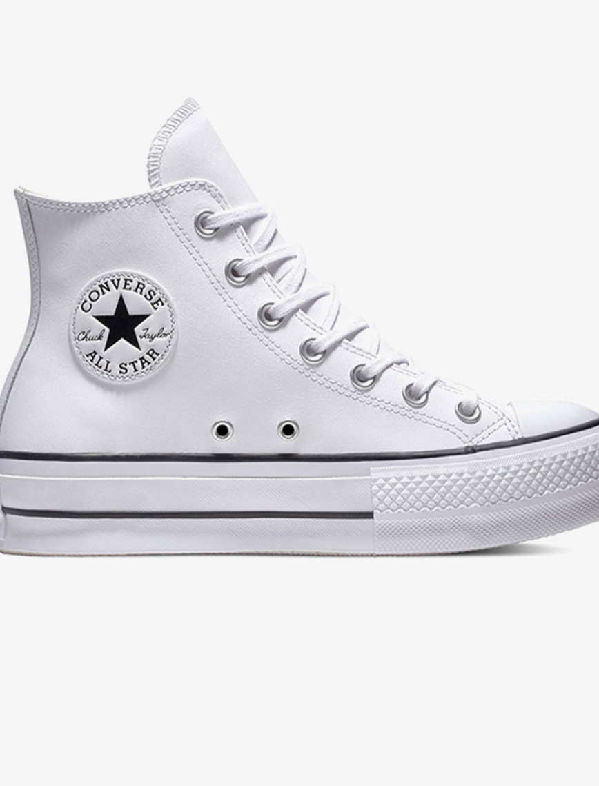 Converse Chuck Taylor All Star Leather Platform Unisex Beyaz Sneaker Converse Chuck Taylor All Star Leather Platform Unisex Beyaz Sneaker