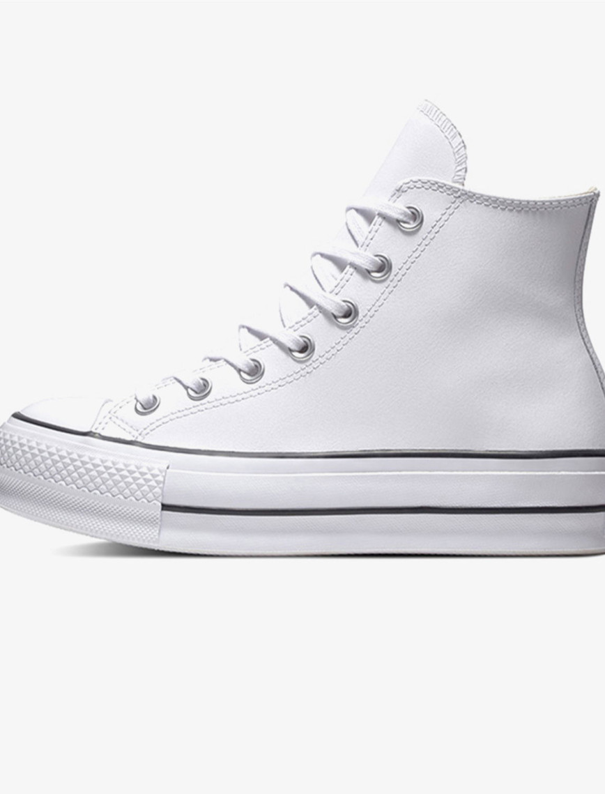Converse Chuck Taylor All Star Leather Platform Unisex Beyaz Sneaker Converse Chuck Taylor All Star Leather Platform Unisex Beyaz Sneaker