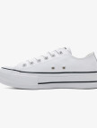 Converse Chuck Taylor All Star Lift Unisex Beyaz Deri Platform Sneaker Converse Chuck Taylor All Star Lift Unisex Beyaz Deri Platform Sneaker