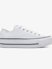 Converse Chuck Taylor All Star Lift Unisex Beyaz Deri Platform Sneaker Converse Chuck Taylor All Star Lift Unisex Beyaz Deri Platform Sneaker
