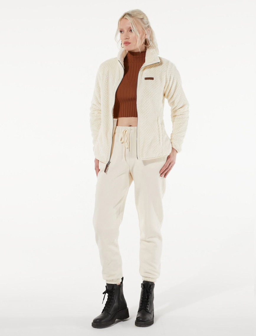 Columbia Fire Side II Sherpa Kadın Beyaz Fermuarlı Polar Ceket Columbia Fire Side II Sherpa Kadın Beyaz Fermuarlı Polar Ceket