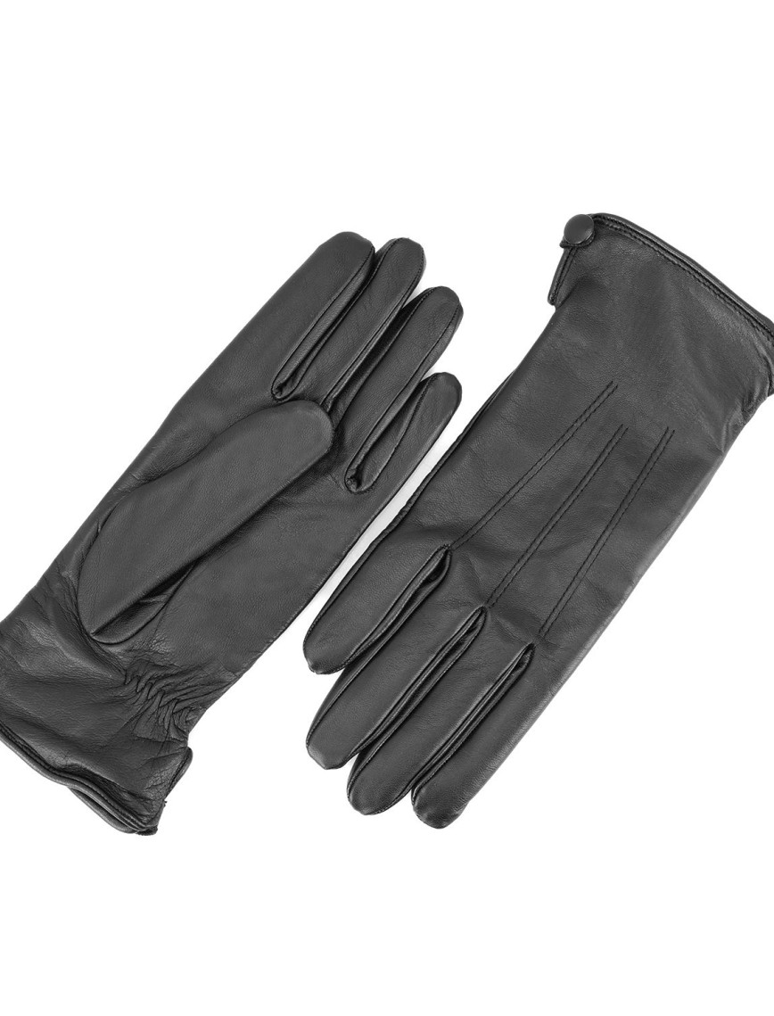 Siyah Kadın Deri Eldiven Siyah Kadın Deri Eldiven